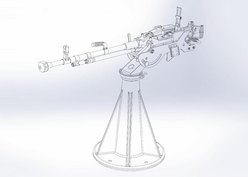 12.7 mm Heavy Machine Gun DNM-127-01